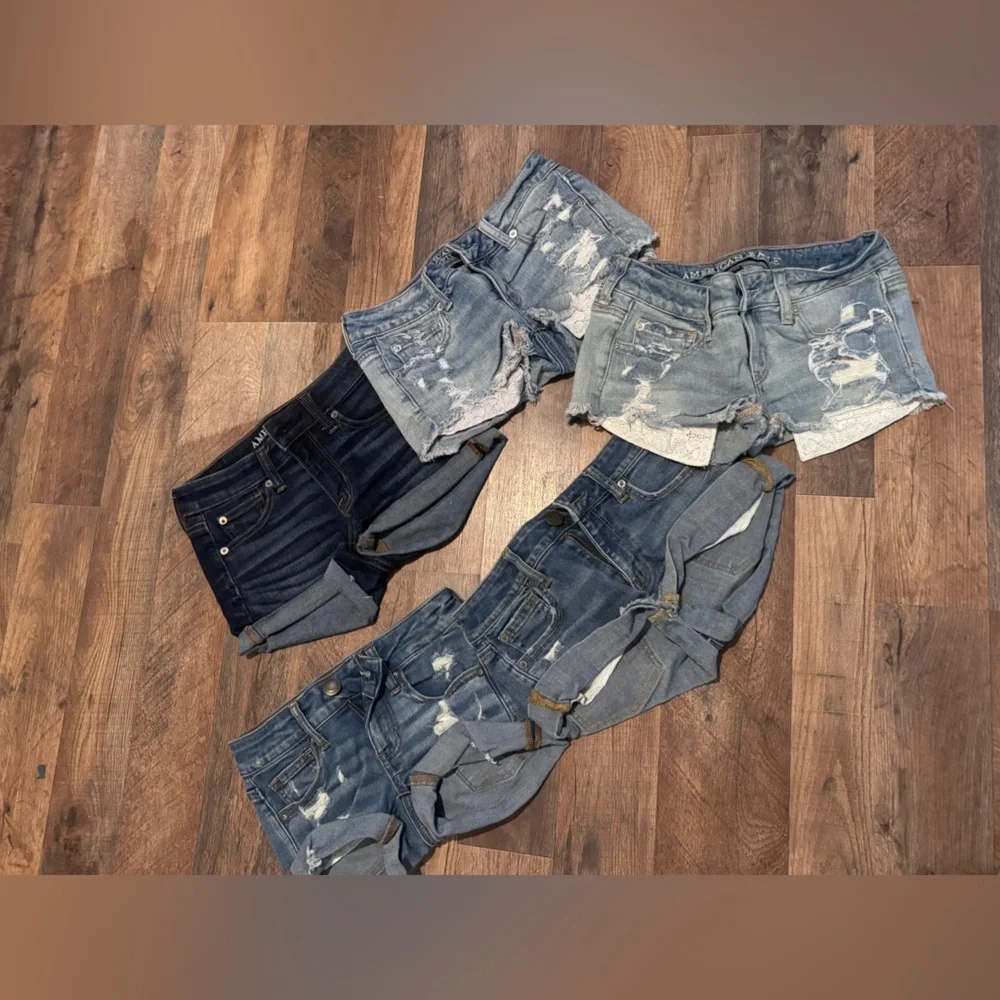 American Eagle Outfitters Denim 00 Shorts Lot - Picture 1 of 15